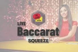 Enjoy Baccarat Squeeze by Evolution – logo hosted on ivibet-kasyna.pl