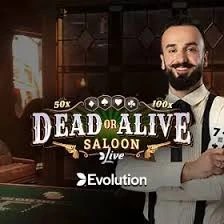 Dead or Alive: Saloon slot visual from Evolution available on ivibet-kasyna.pl