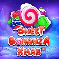 Sweet Bonanza Xmas slot icon by Pragmatic Play, available at Ivibet